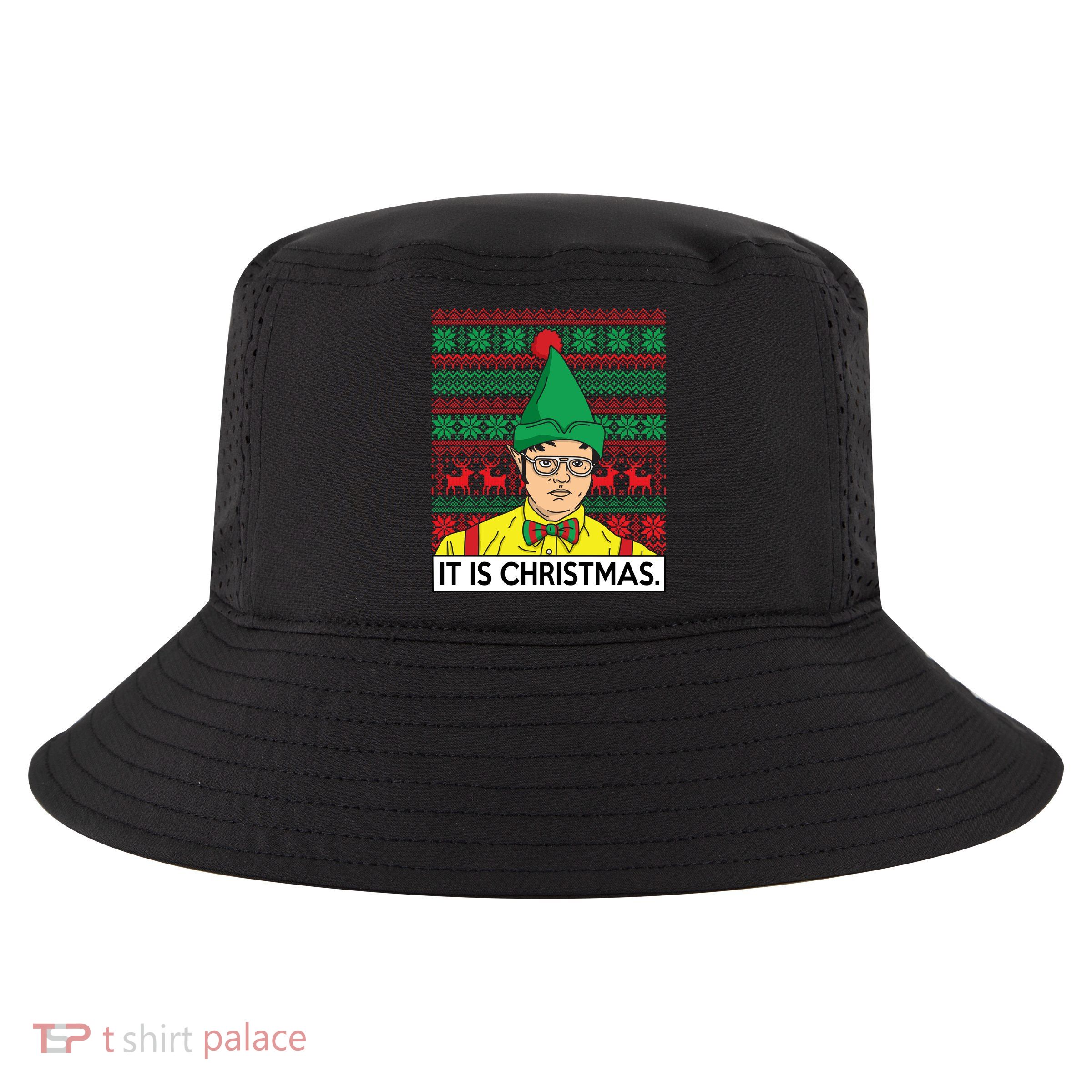 It Is Christmas Ugly Christmas Sweater Funny Cool Comfort Performance Bucket Hat