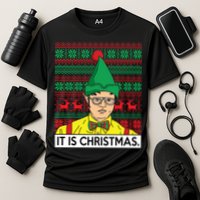 It Is Christmas Ugly Christmas Sweater Funny Performance Shirt
