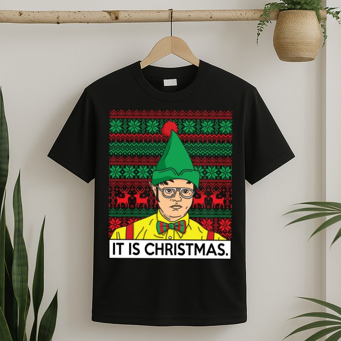 It Is Christmas Ugly Christmas Sweater Funny T-Shirt