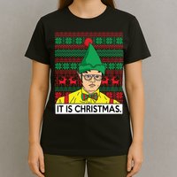 It Is Christmas Ugly Christmas Sweater Funny T-Shirt