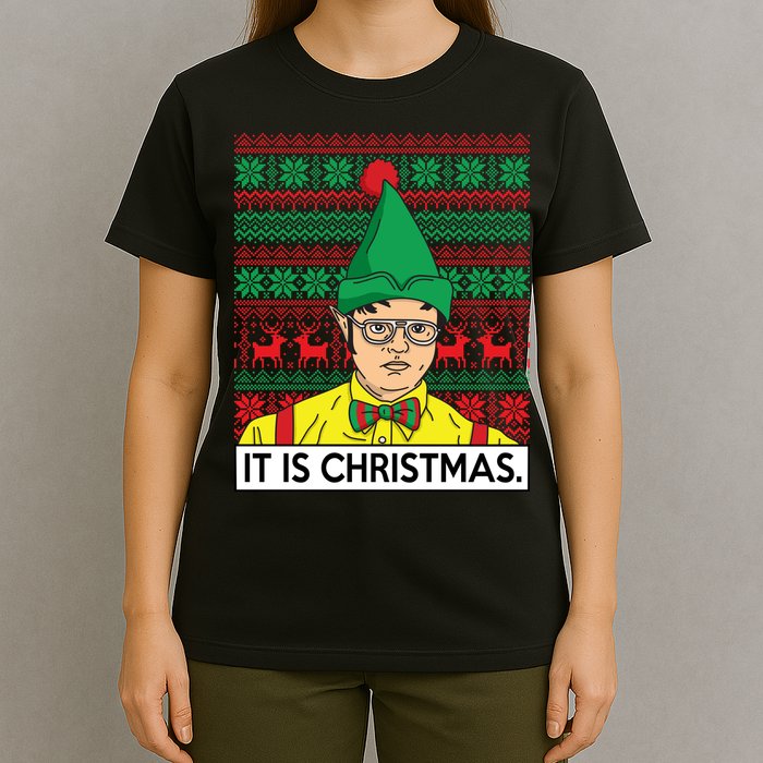 It Is Christmas Ugly Christmas Sweater Funny T-Shirt