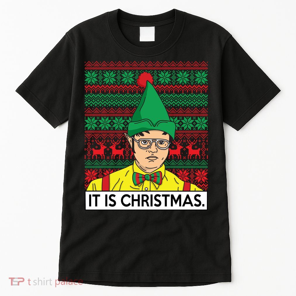 It Is Christmas Ugly Christmas Sweater Funny Tall T-Shirt