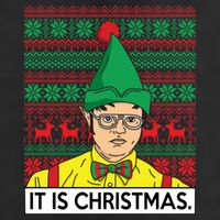 It Is Christmas Ugly Christmas Sweater Funny Adult Drive Performance Visor
