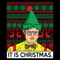 It Is Christmas Ugly Christmas Sweater Funny Wool Snapback Cap