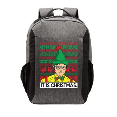 It Is Christmas Ugly Christmas Sweater Funny Vector Backpack