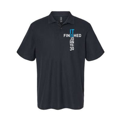 It Is Finished John 19:30 Softstyle Adult Sport Polo