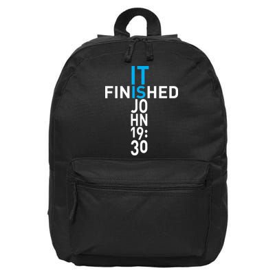It Is Finished John 19:30 16 in Basic Backpack