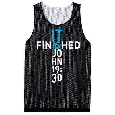 It Is Finished John 19:30 Mesh Reversible Basketball Jersey Tank