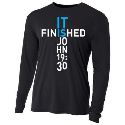 It Is Finished John 19:30 Cooling Performance Long Sleeve Crew