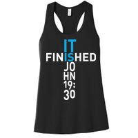 It Is Finished John 19:30 Women's Racerback Tank