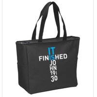 It Is Finished John 19:30 Zip Tote Bag
