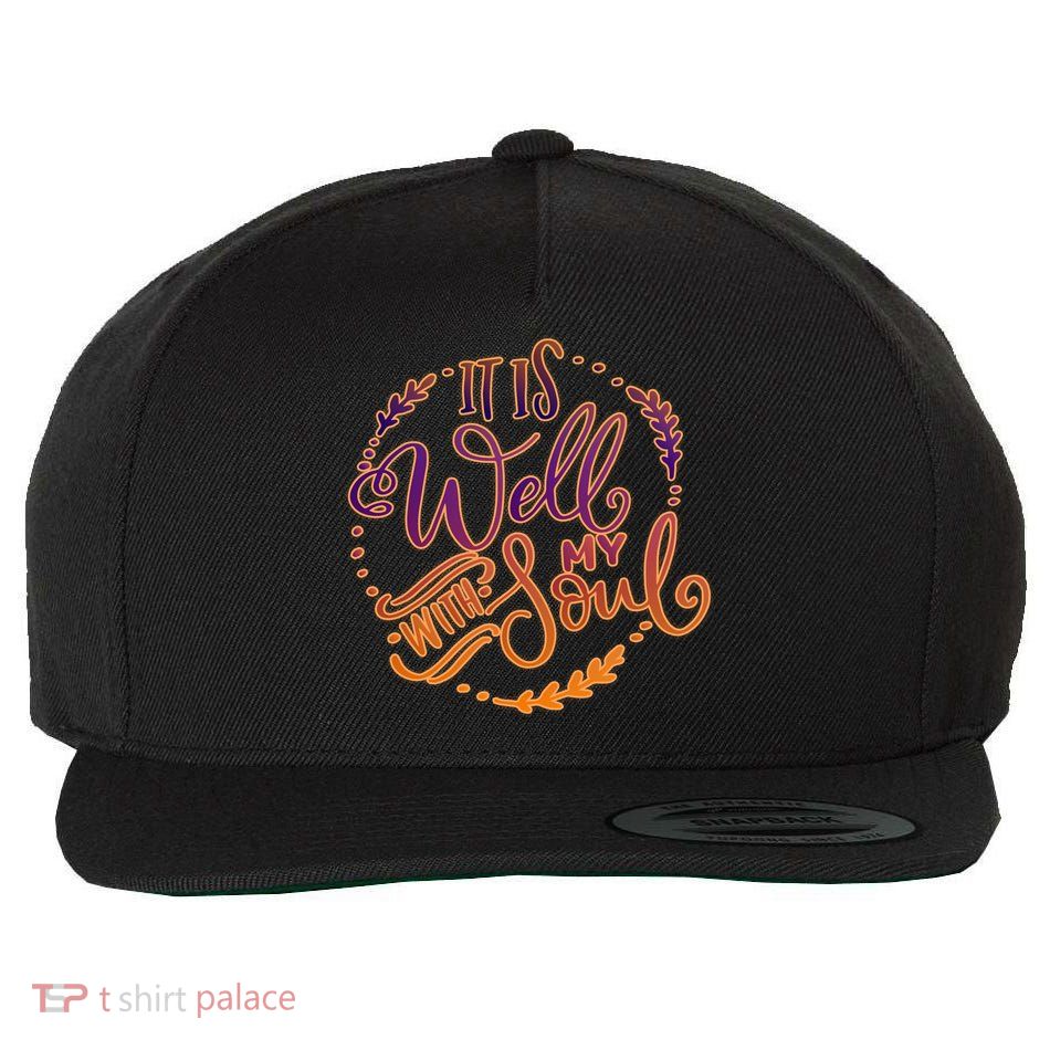 It Is Well With My Soul Wool Snapback Cap