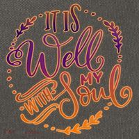 It Is Well With My Soul Cotton Canvas Backpack