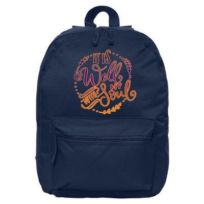 It Is Well With My Soul 16 in Basic Backpack