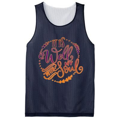 It Is Well With My Soul Mesh Reversible Basketball Jersey Tank
