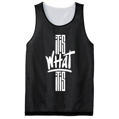 It Is What It Is Cool Style Mesh Reversible Basketball Jersey Tank