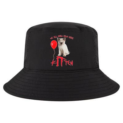 IT Kitten We All Meow Down Here Funny Halloween Cool Comfort Performance Bucket Hat