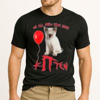 IT Kitten We All Meow Down Here Funny Halloween Cooling Performance Crew T-Shirt