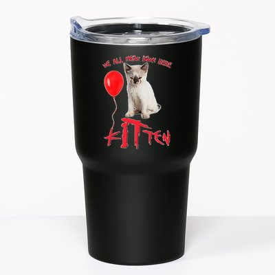 IT Kitten We All Meow Down Here Funny Halloween Tumbler