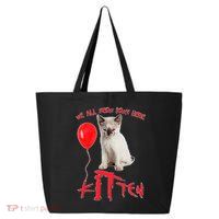 IT Kitten We All Meow Down Here Funny Halloween 25L Jumbo Tote