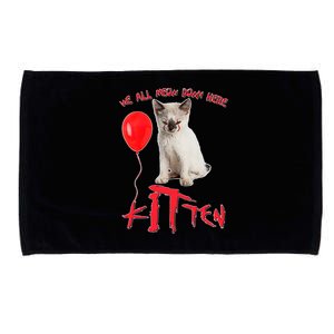 IT Kitten We All Meow Down Here Funny Halloween Microfiber Hand Towel