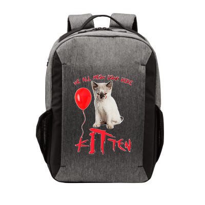IT Kitten We All Meow Down Here Funny Halloween Vector Backpack