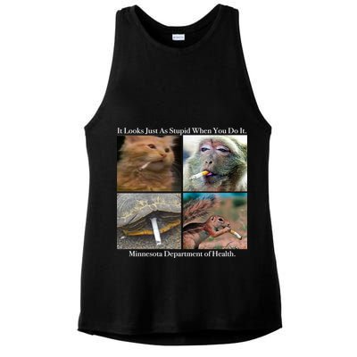 It Looks Just As Stupid When You Do It Ladies PosiCharge Tri-Blend Wicking Tank