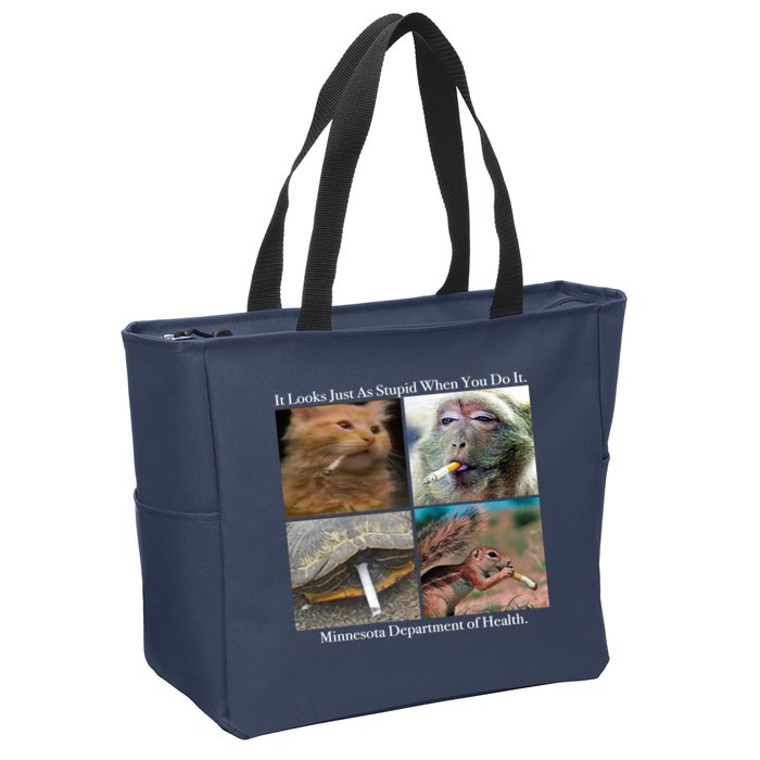 It Looks Just As Stupid When You Do It Zip Tote Bag