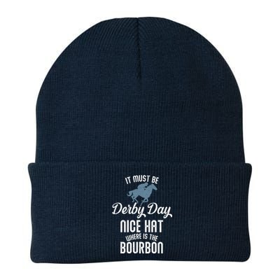 It Must Be Derby Day Nice Hat Where Is The Bourbon Knit Cap Winter Beanie