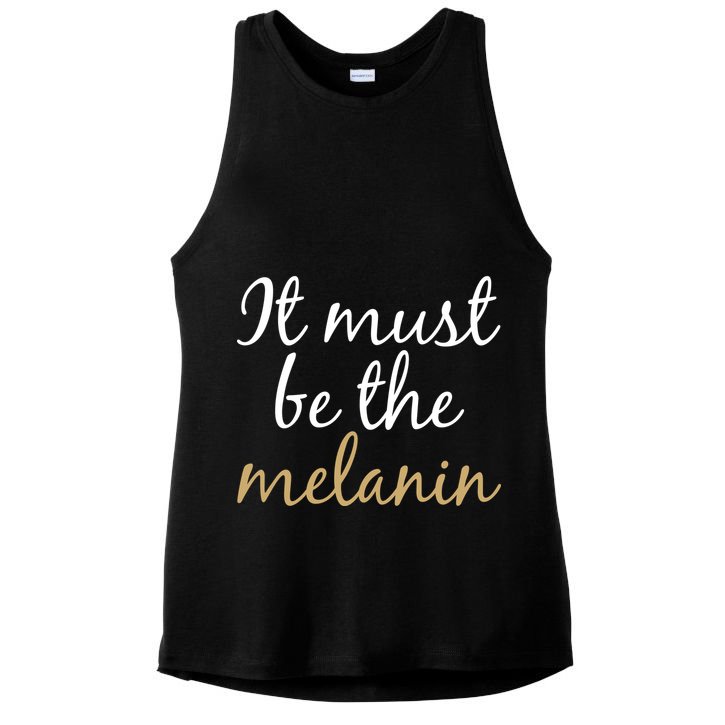 It Must be The Melanin Ladies PosiCharge Tri-Blend Wicking Tank