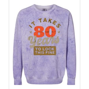 It Takes 80 Years To Look This Fine Colorblast Crewneck Sweatshirt