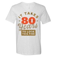 It Takes 80 Years To Look This Fine V-Neck T-Shirt