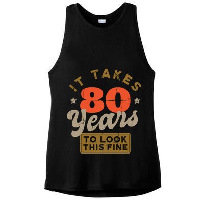 It Takes 80 Years To Look This Fine Ladies PosiCharge Tri-Blend Wicking Tank