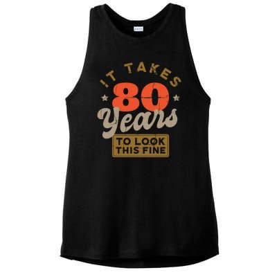 It Takes 80 Years To Look This Fine Ladies PosiCharge Tri-Blend Wicking Tank