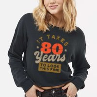 It Takes 80 Years To Look This Fine Cropped Pullover Crew