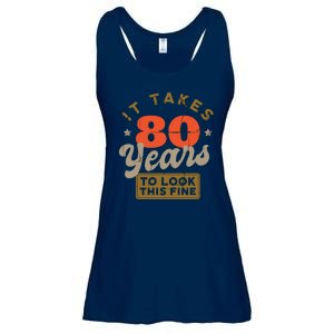 It Takes 80 Years To Look This Fine Ladies Essential Flowy Tank