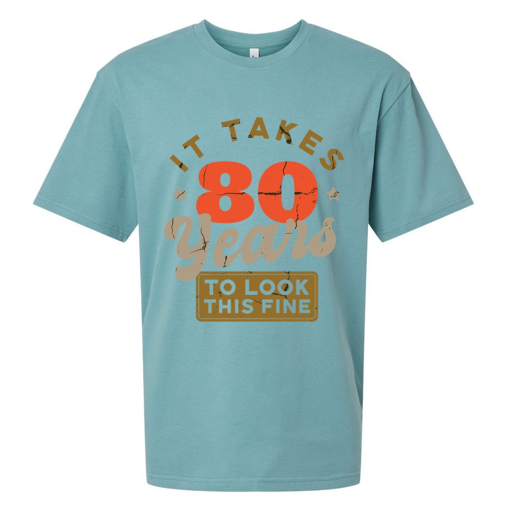 It Takes 80 Years To Look This Fine Sueded Cloud Jersey T-Shirt