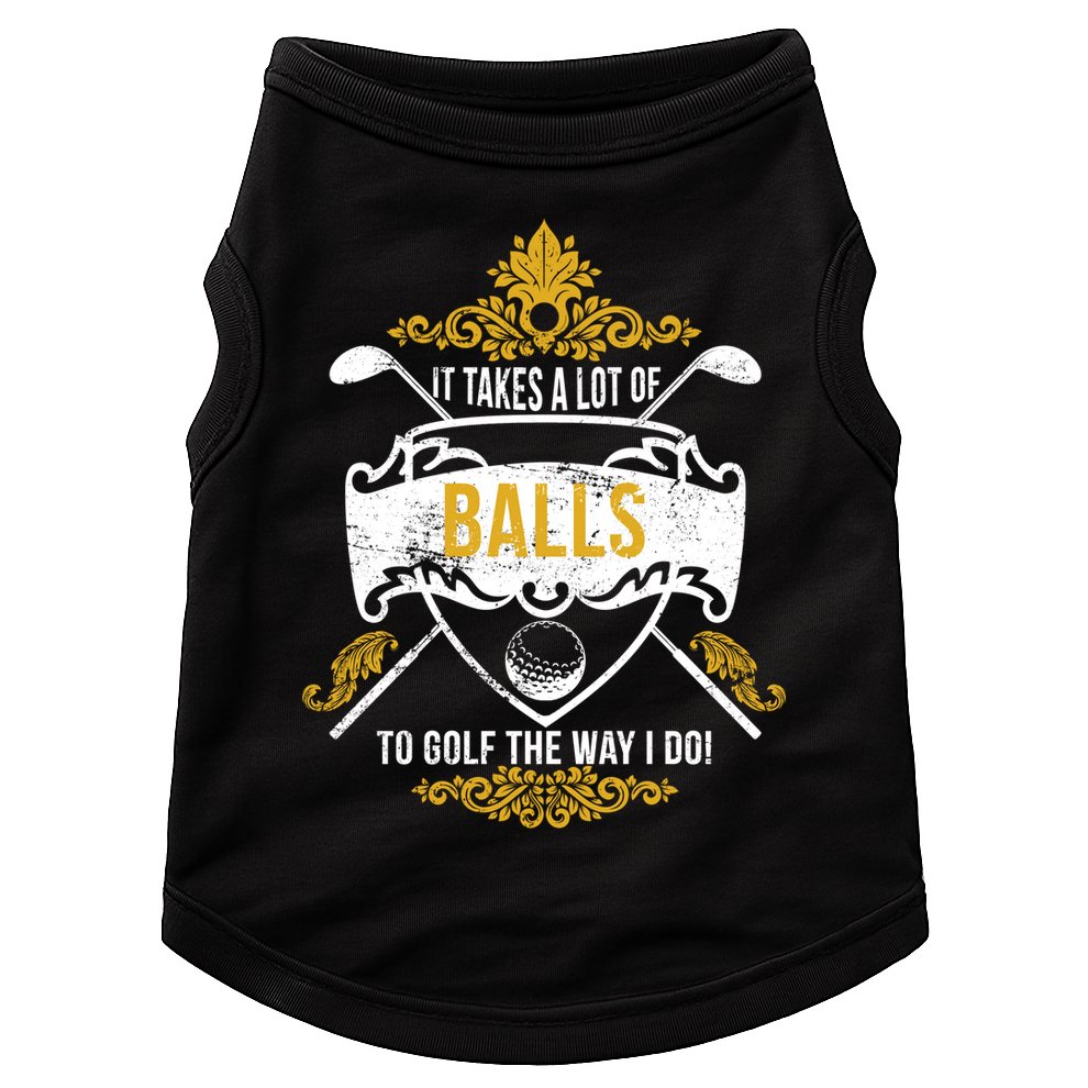 It Takes A Lot Of Balls Funny Golf Doggie Tank