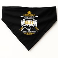 It Takes A Lot Of Balls Funny Golf USA-Made Doggie Bandana