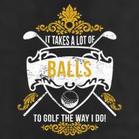 It Takes A Lot Of Balls Funny Golf Golf Towel