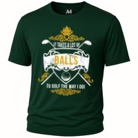 It Takes A Lot Of Balls Funny Golf Cooling Performance Crew T-Shirt