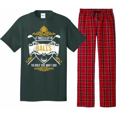 It Takes A Lot Of Balls Funny Golf Pajama Set