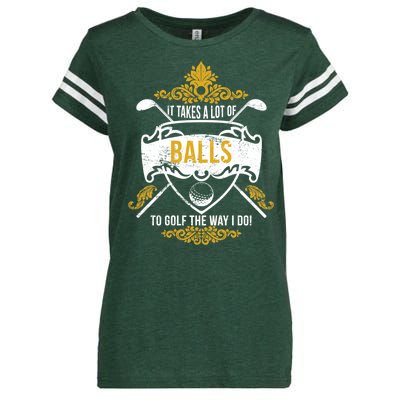 It Takes A Lot Of Balls Funny Golf Enza Ladies Jersey Football T-Shirt