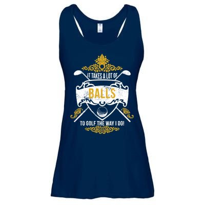 It Takes A Lot Of Balls Funny Golf Ladies Essential Flowy Tank