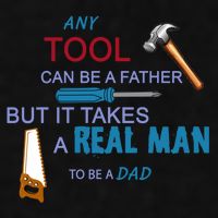 It Takes A Real Man To Be A Tool Dad  Ladies PosiCharge Tri-Blend Wicking Tank