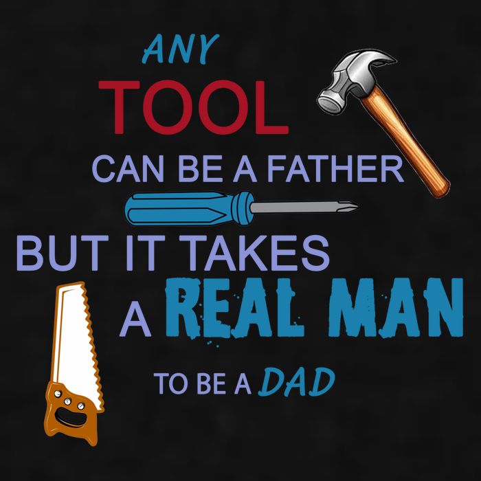 It Takes A Real Man To Be A Tool Dad  Ladies PosiCharge Tri-Blend Wicking Tank