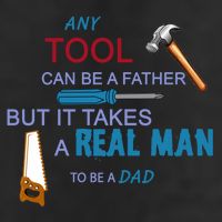It Takes A Real Man To Be A Tool Dad  Garment-Dyed Fleece Hoodie