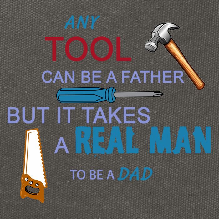 It Takes A Real Man To Be A Tool Dad  Cotton Canvas Backpack