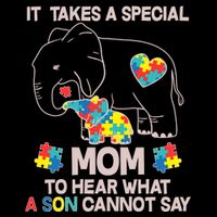 It Takes A Special Mom To Hear What A Son Cannot Say Drawstring Bag