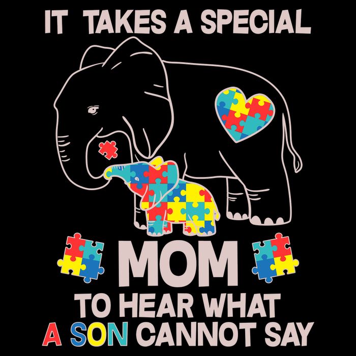 It Takes A Special Mom To Hear What A Son Cannot Say Drawstring Bag